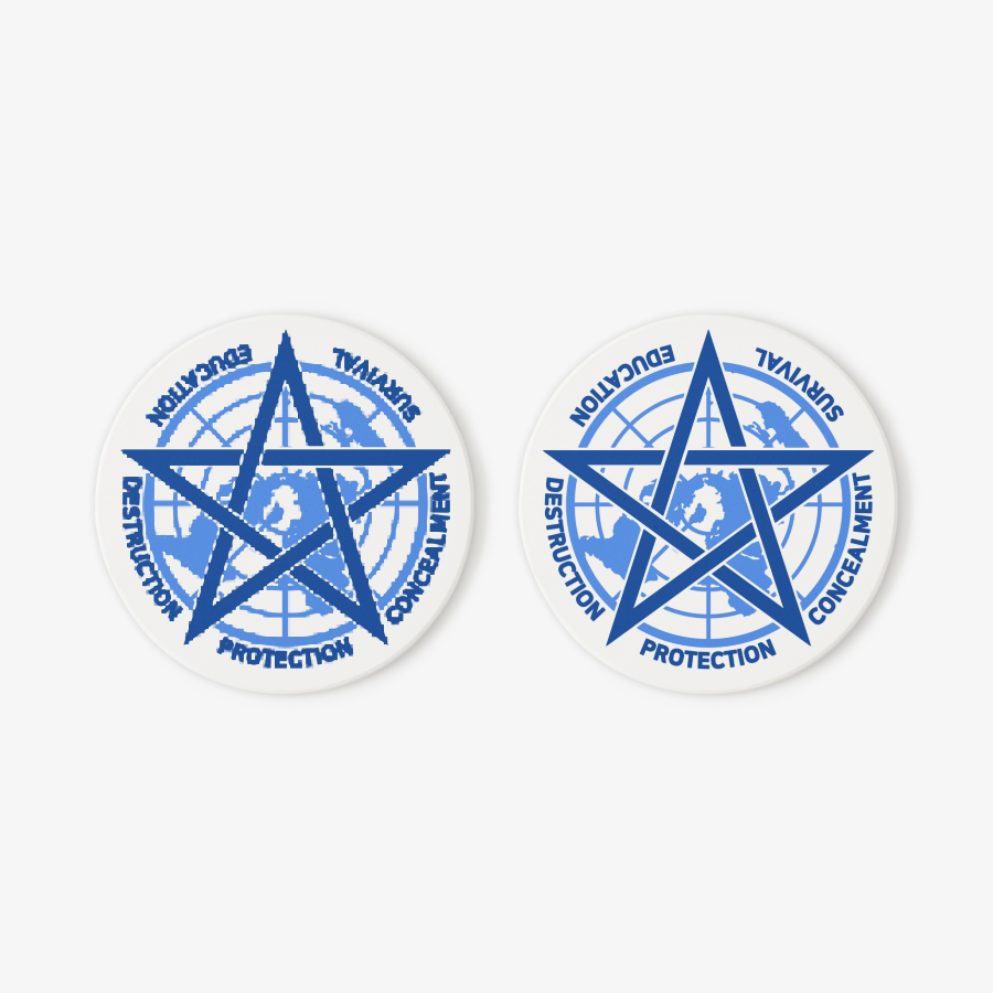 Round Diatomite Coaster (2 for 1)